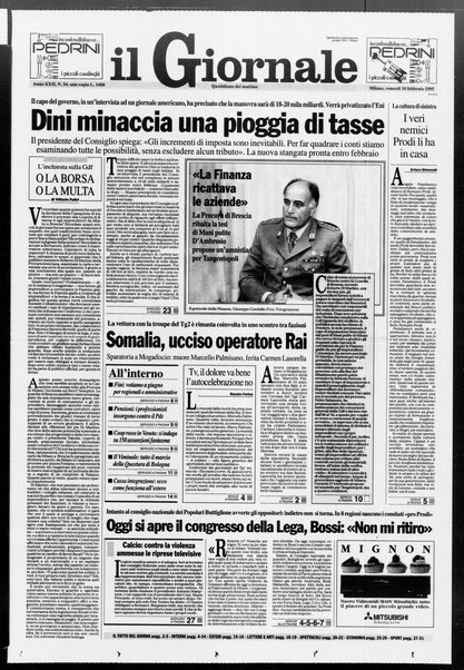 Il giornale : quotidiano del mattino